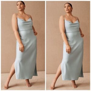 BHLDN Cali Satin Midi Dress size 26